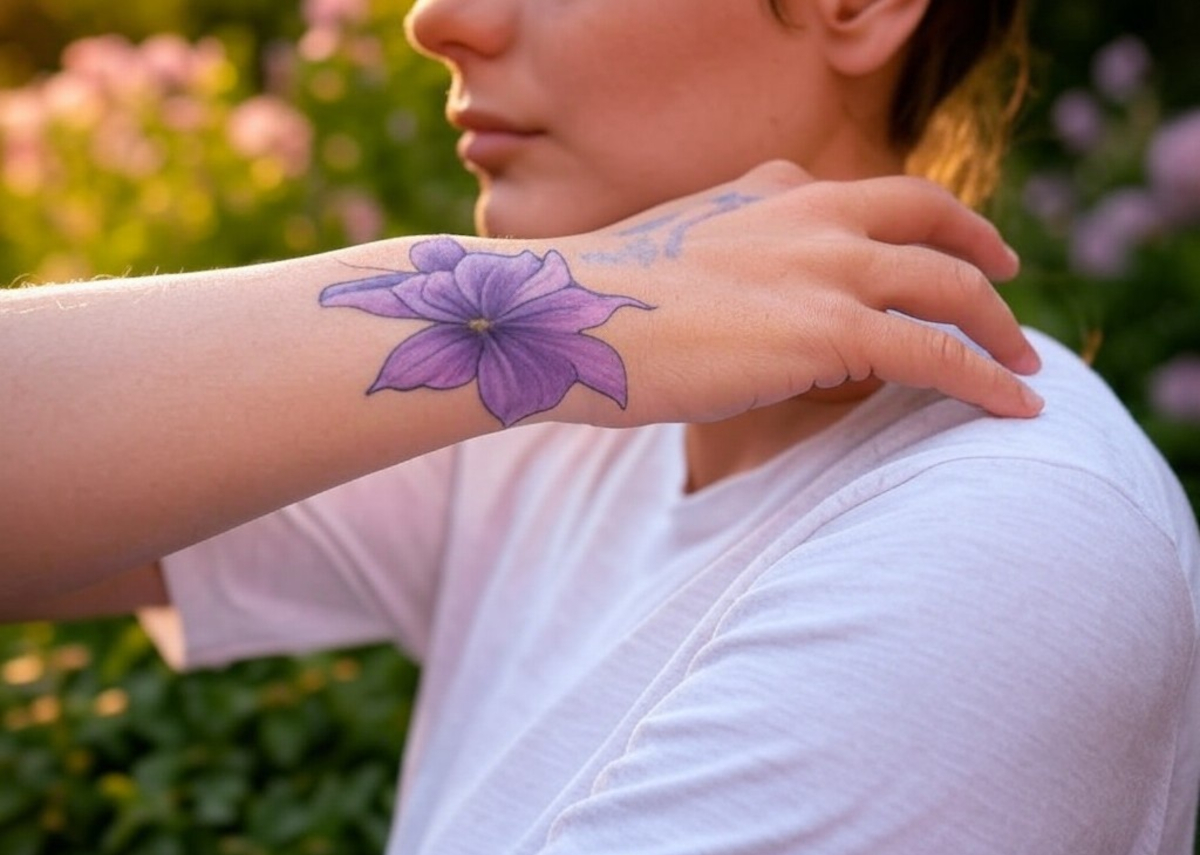 signification tatouage lilas