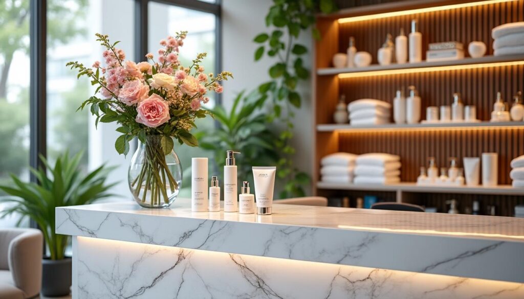 découvrez comment une banque d'accueil bien conçue pour votre institut de beauté peut attirer et fidéliser vos clients grâce à des éléments clés alliant fonctionnalité et esthétique.