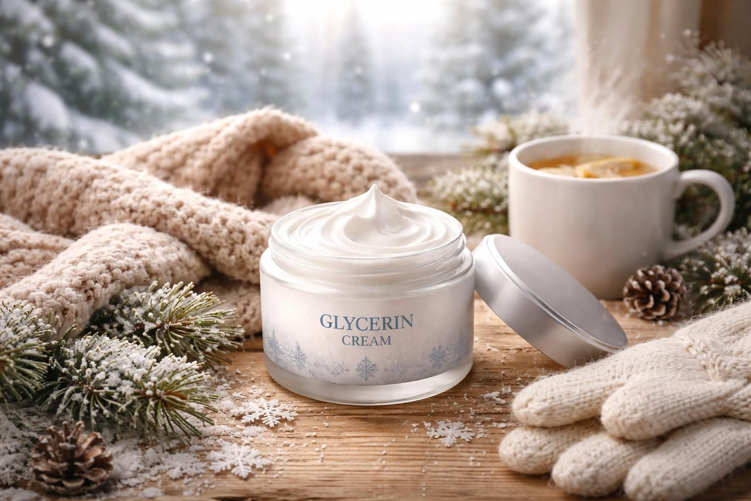 découvrez notre crème à base de glycérine, votre alliée essentielle pour protéger et hydrater intensément votre peau durant l'hiver.
