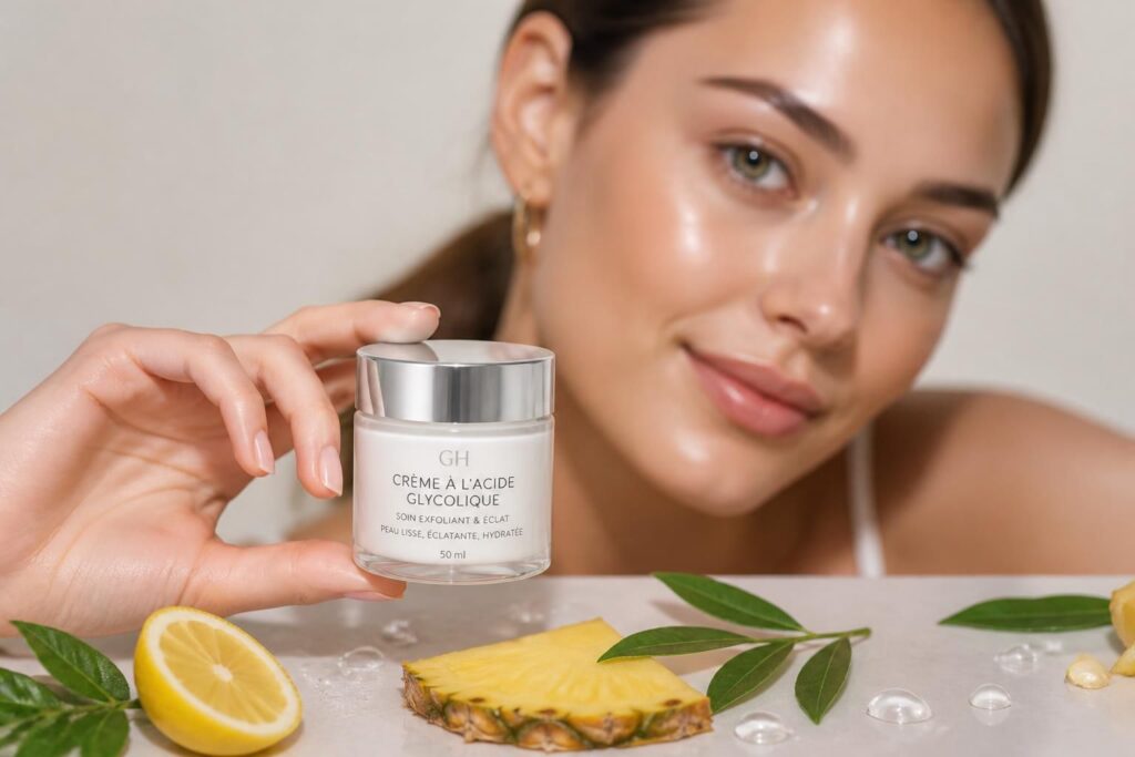 découvrez pourquoi la meilleure crème à l'acide glycolique pour le visage est un soin incontournable pour une peau éclatante, lisse et renouvelée.